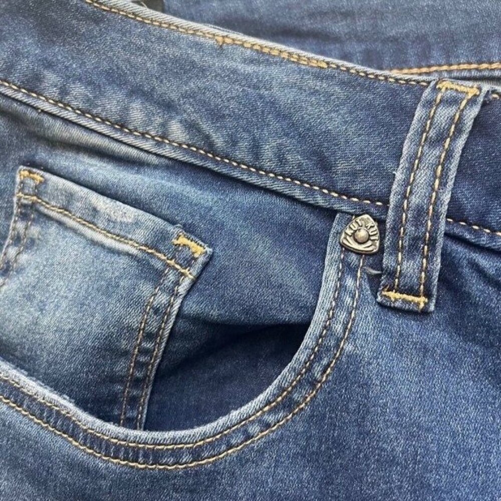 Kut From The Kloth New Janet Women's Embroidered Skinny Ankle Jeans Size 24W - Picture 5 of 7